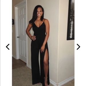 Lulus Just Breathe Black Jumpsuit